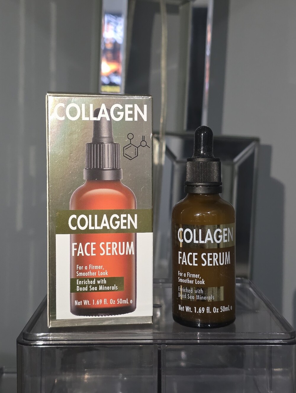 NEW Spa Cosmetics Collagen Face Serum 1.69 fl oz (50mL) - Dead Sea Minerals